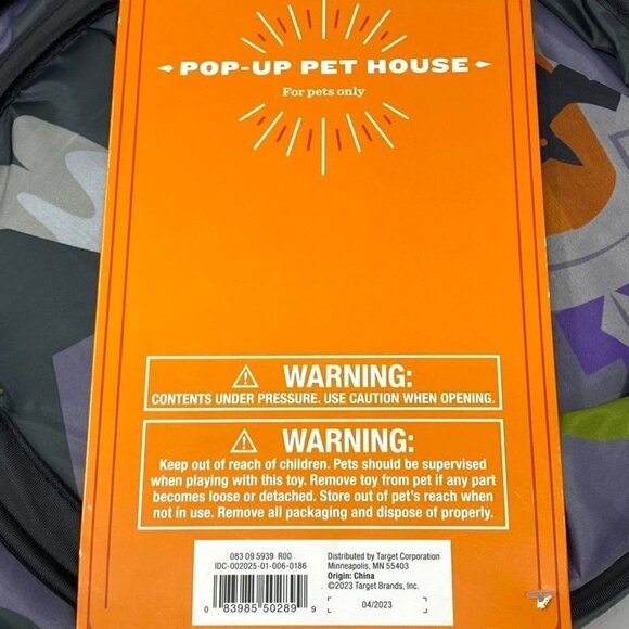 Target Hyde & Eek Pop Up Halloween Haunted Pet House Portable Fold Flat Crate - Picture 7 of 7